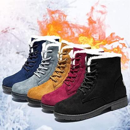 Winter Snow Boots for Women Warm Fur Lined Ankle Boots