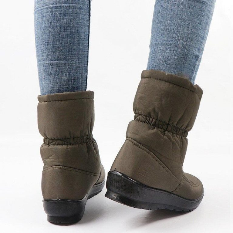 Women's snow ankle boots - winter warm