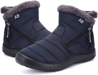 Women Premium Fur Lined Warm Comfy Outdoor Orthopedic Snow Boots