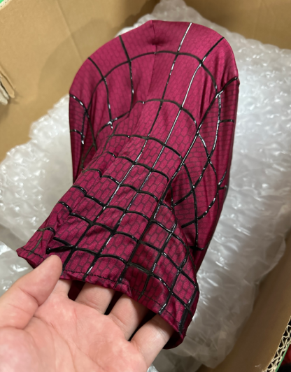 Customized Amazing Spiderman Mask,Amazing Spiderman 2 Cosplay Mask with Faceshell and Lenses,Wearable mask