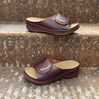 Peep Toe Hollow Out Orthopedic Slippers(Upgrade)