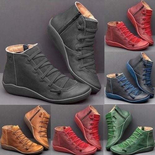 Comfy Handmade Leather Arch Support Snow Boots