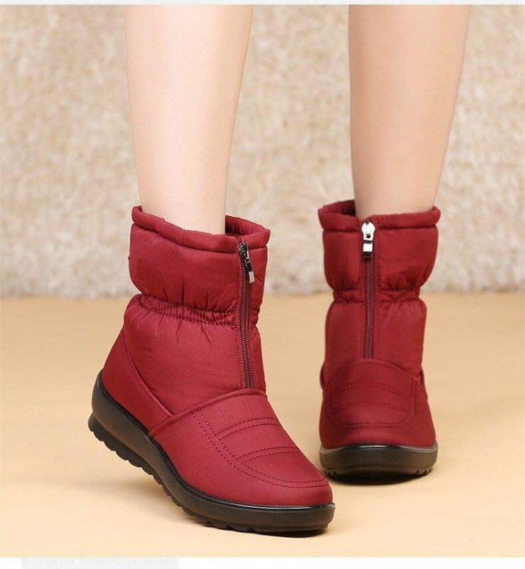 Women's snow ankle boots - winter warm