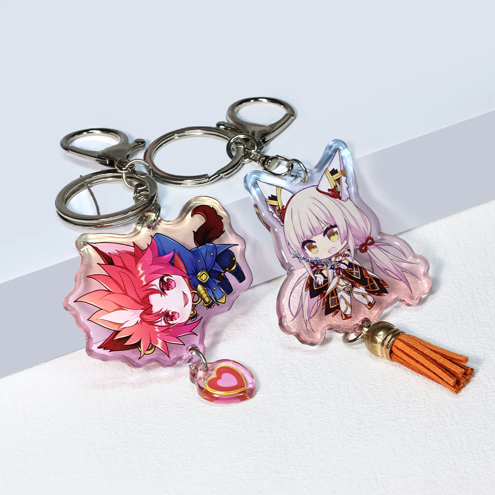 Custom Acrylic Spinning Keychains