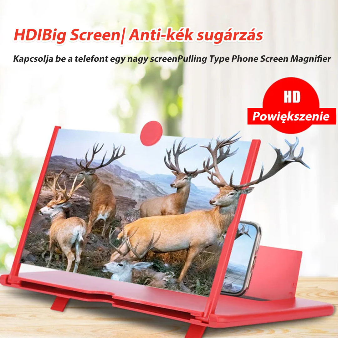 Kihúzható HD mobiltelefon képernyő erősítő