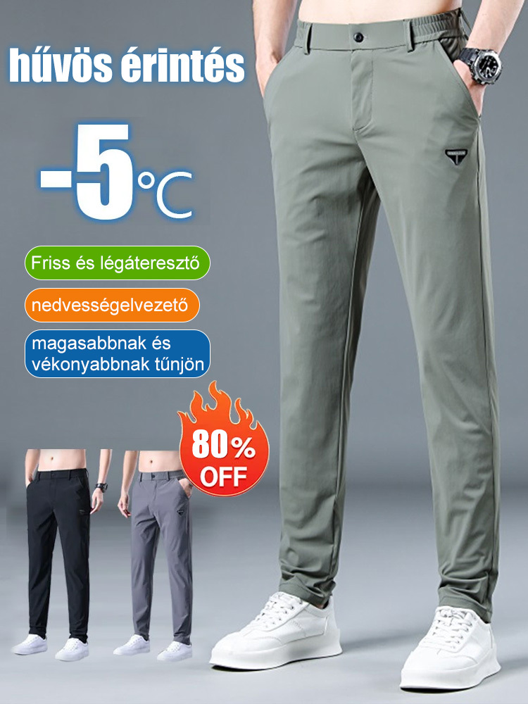 Stretch lezser, egyenes szárú nadrág