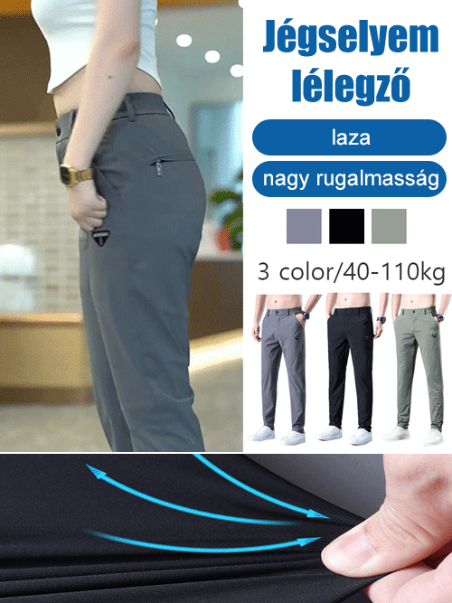 Stretch lezser, egyenes szárú nadrág