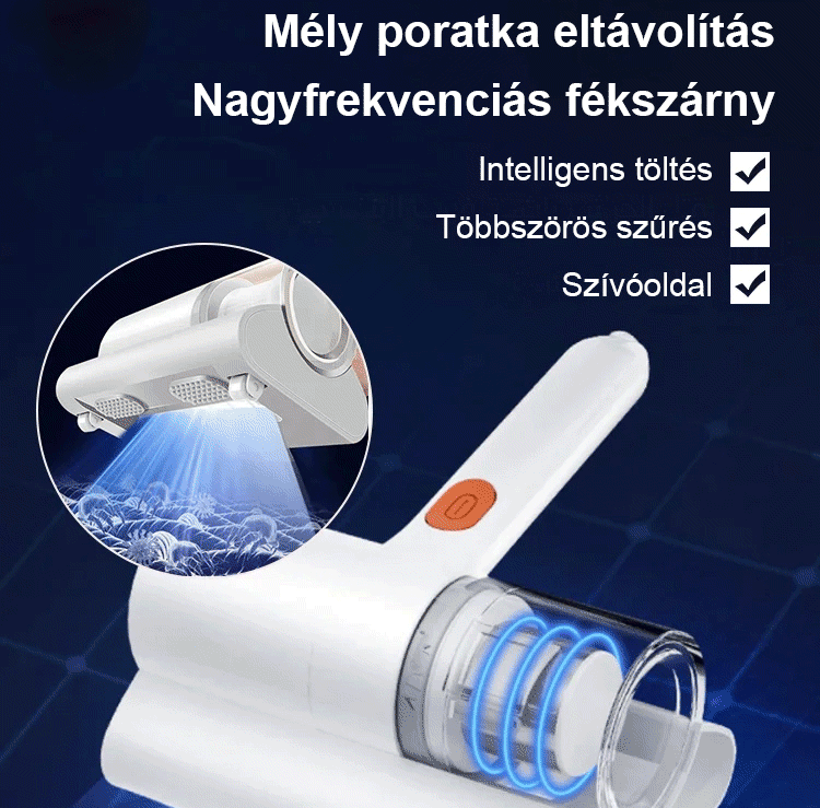 Nagyfrekvenciás otthoni használatra alkalmas atkaölő tisztítószer