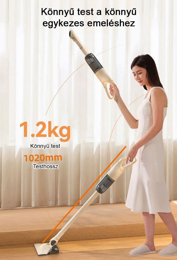 【Vezeték nélküli szívó- és felmosó integráció】Nagy szívóatka eltávolító vákuum felmosógép