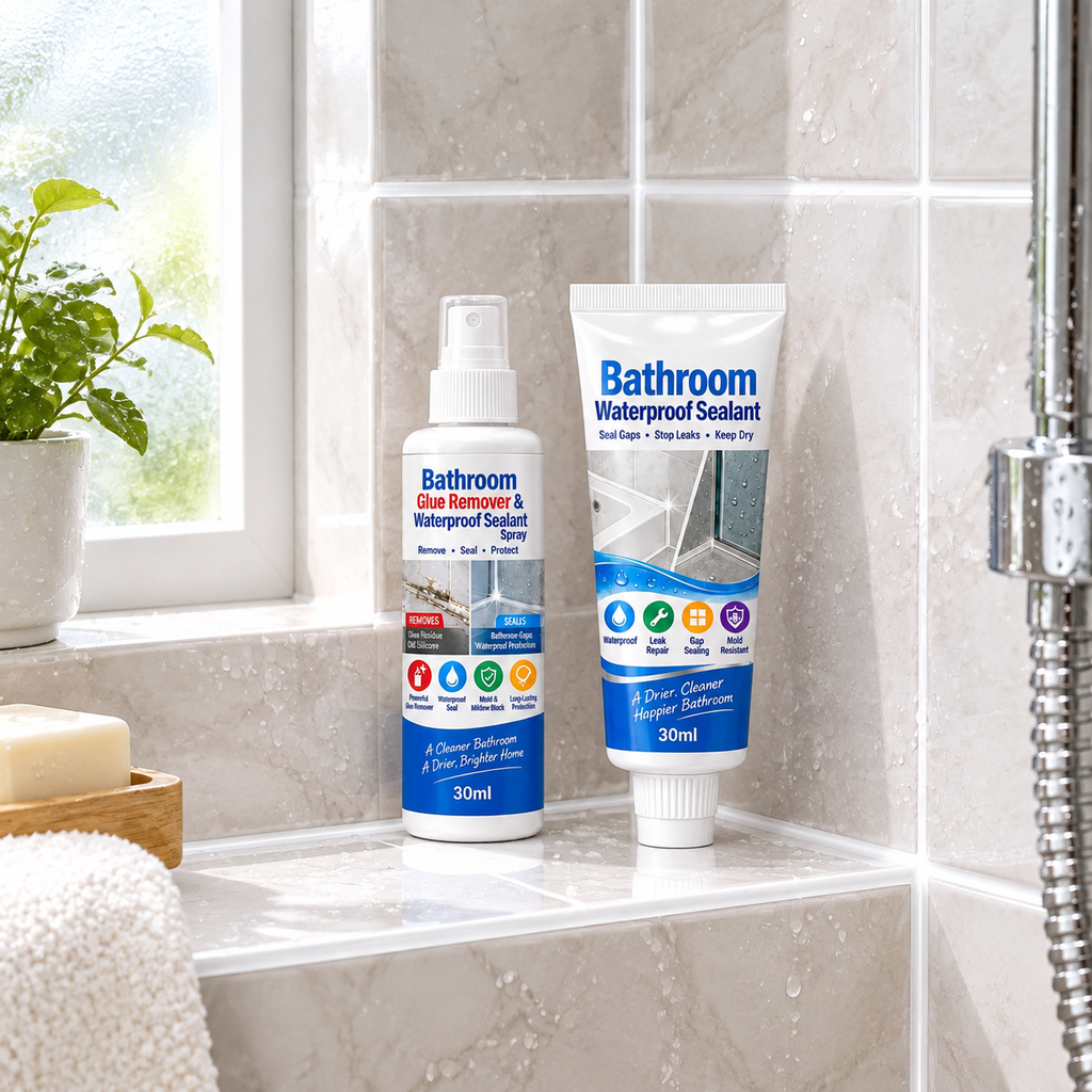 🚿✨ Vízálló és Penészgátló Fürdőszobai Készlet - Szilikon Eltávolító és Tartós Tömítő Rendszer 💧