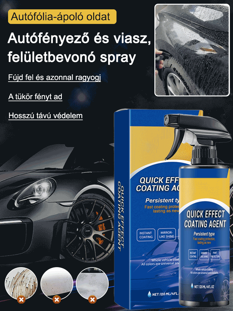 Autófelújító és viaszbevonat spray 