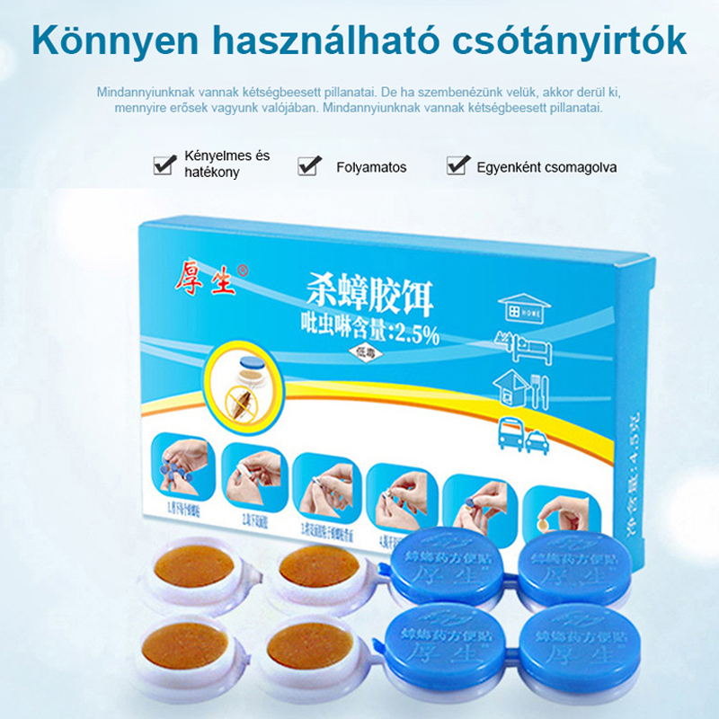 【Egy csapásra】Kényelmes csótányirtó ragasztó