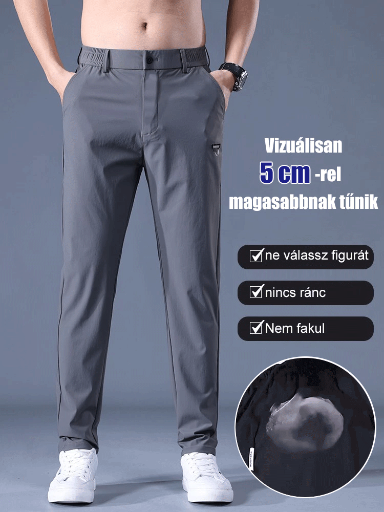 Stretch lezser, egyenes szárú nadrág