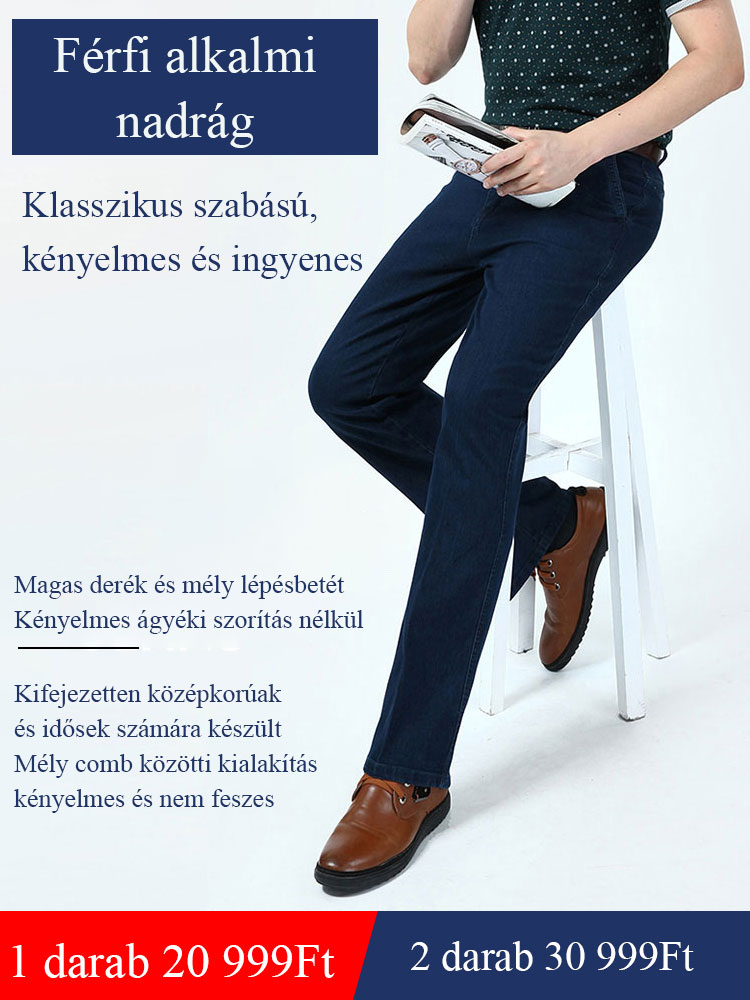 Férfi alkalmi farmernadrág
