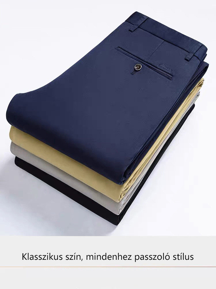 Férfi jégselyem öltönynadrág