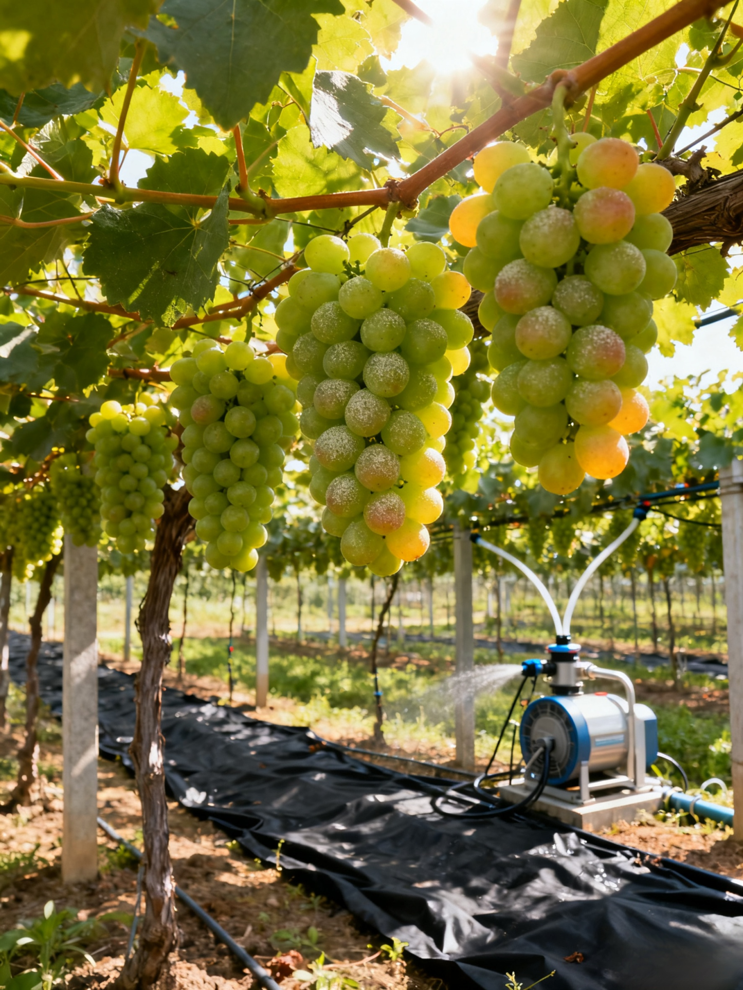 Óriás napsütés rózsa kék zafír szőlőpalánta
