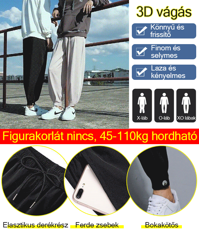 Drapped jégselyem divatos alkalmi nadrág