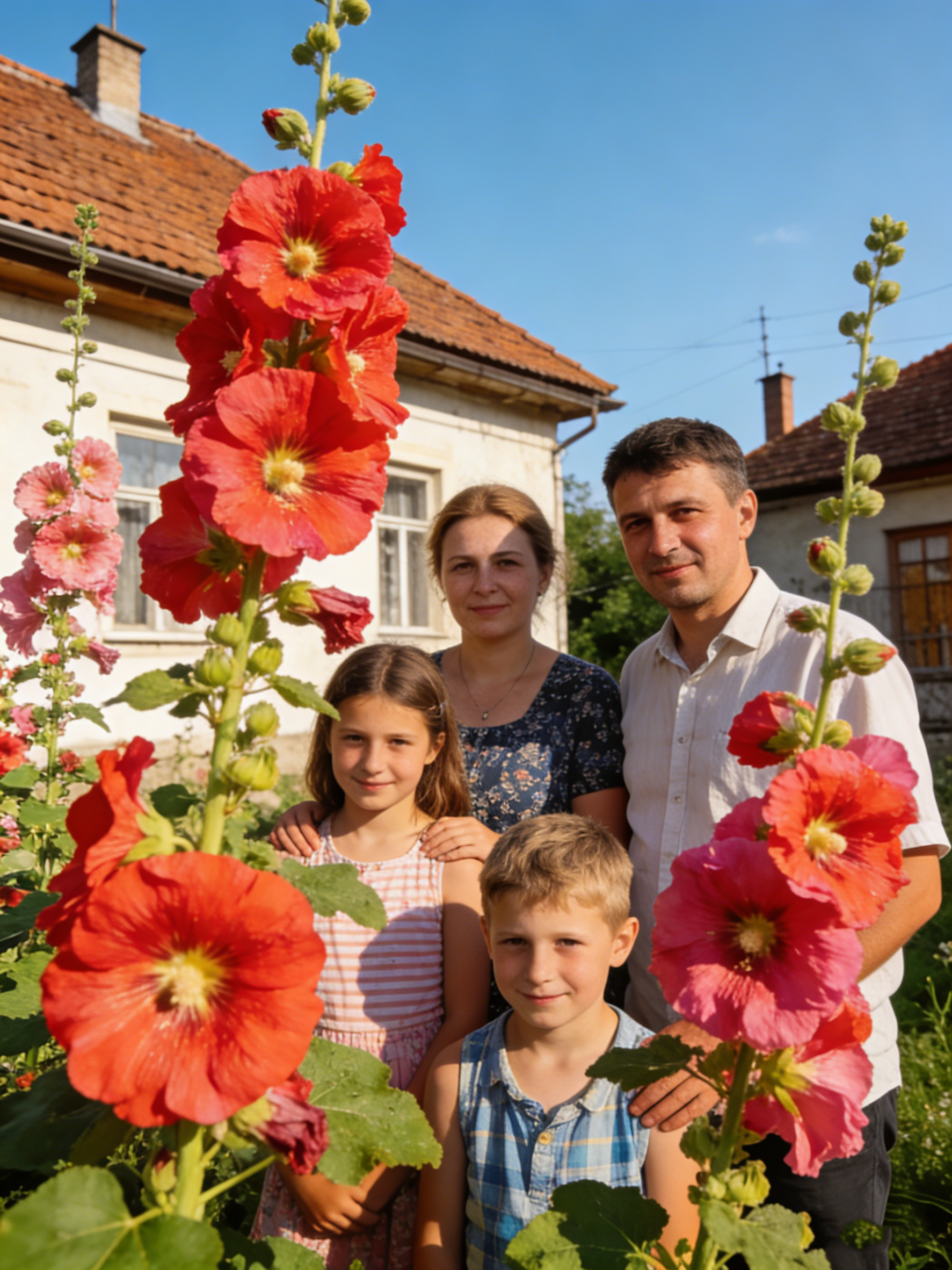 Négy évszakos virágzású dupla szirmú mályva
