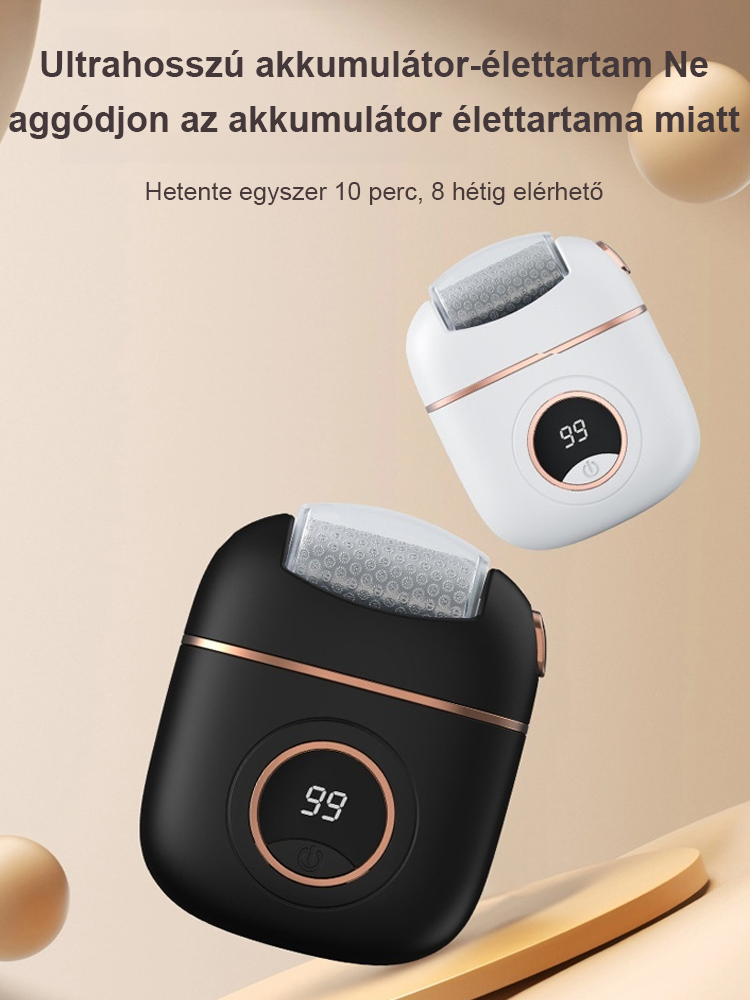 【Másodpercenként elhalt bőr eltávolítása】Új digitális kijelzős elektromos sarokcsiszoló
