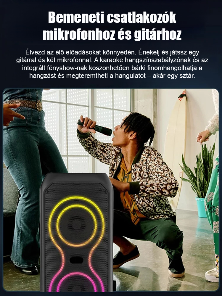 【Küldj mikrofont】mélynyomós vezeték nélküli Bluetooth hangszóró