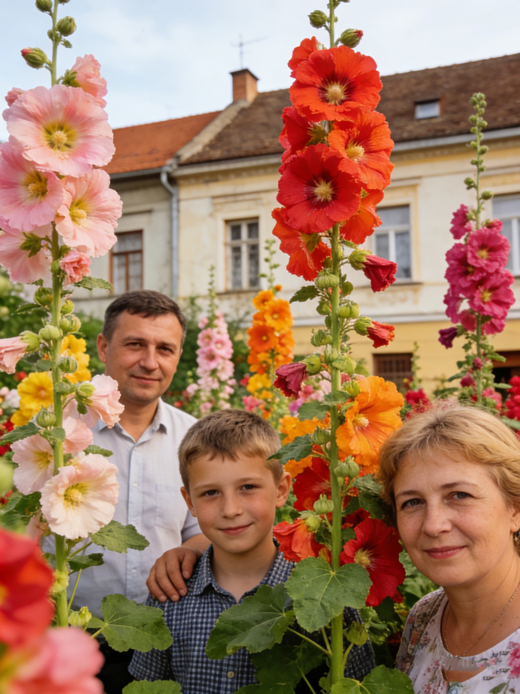 Négy évszakos virágzású dupla szirmú mályva
