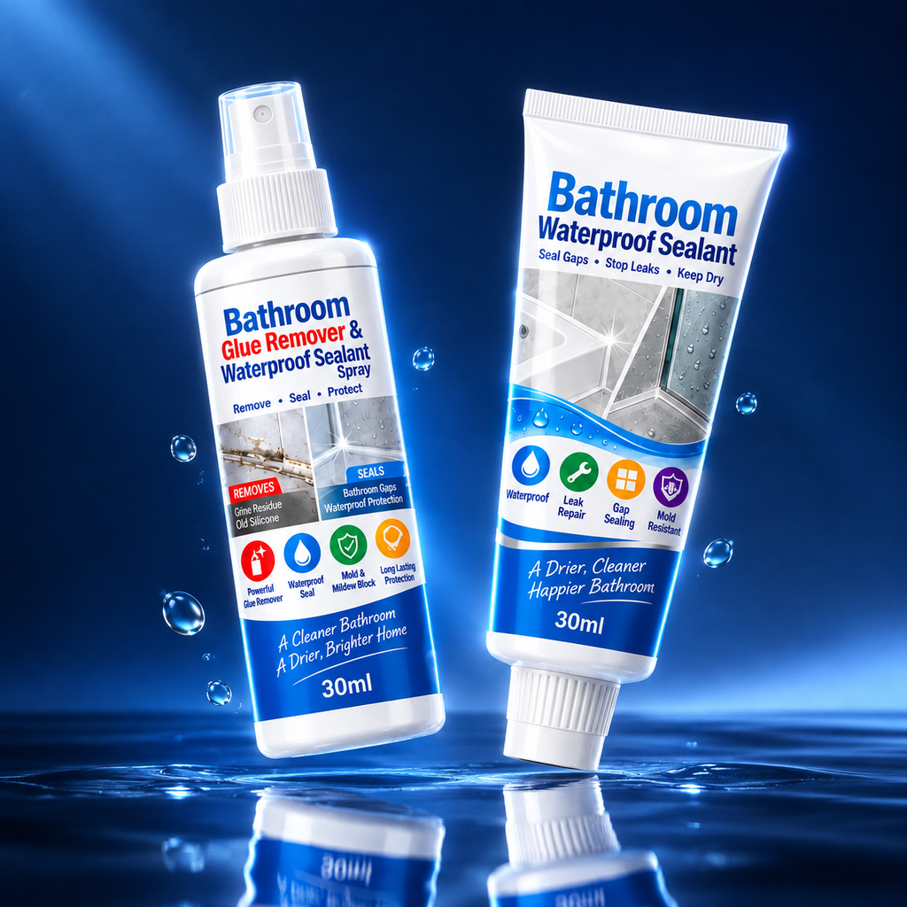 🚿✨ Vízálló és Penészgátló Fürdőszobai Készlet - Szilikon Eltávolító és Tartós Tömítő Rendszer 💧