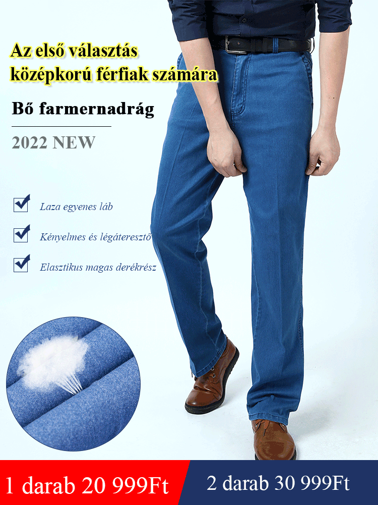 Férfi alkalmi farmernadrág
