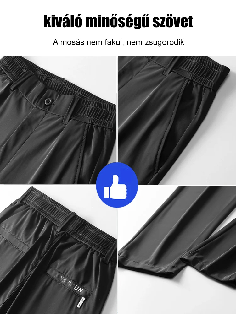 Stretch lezser, egyenes szárú nadrág