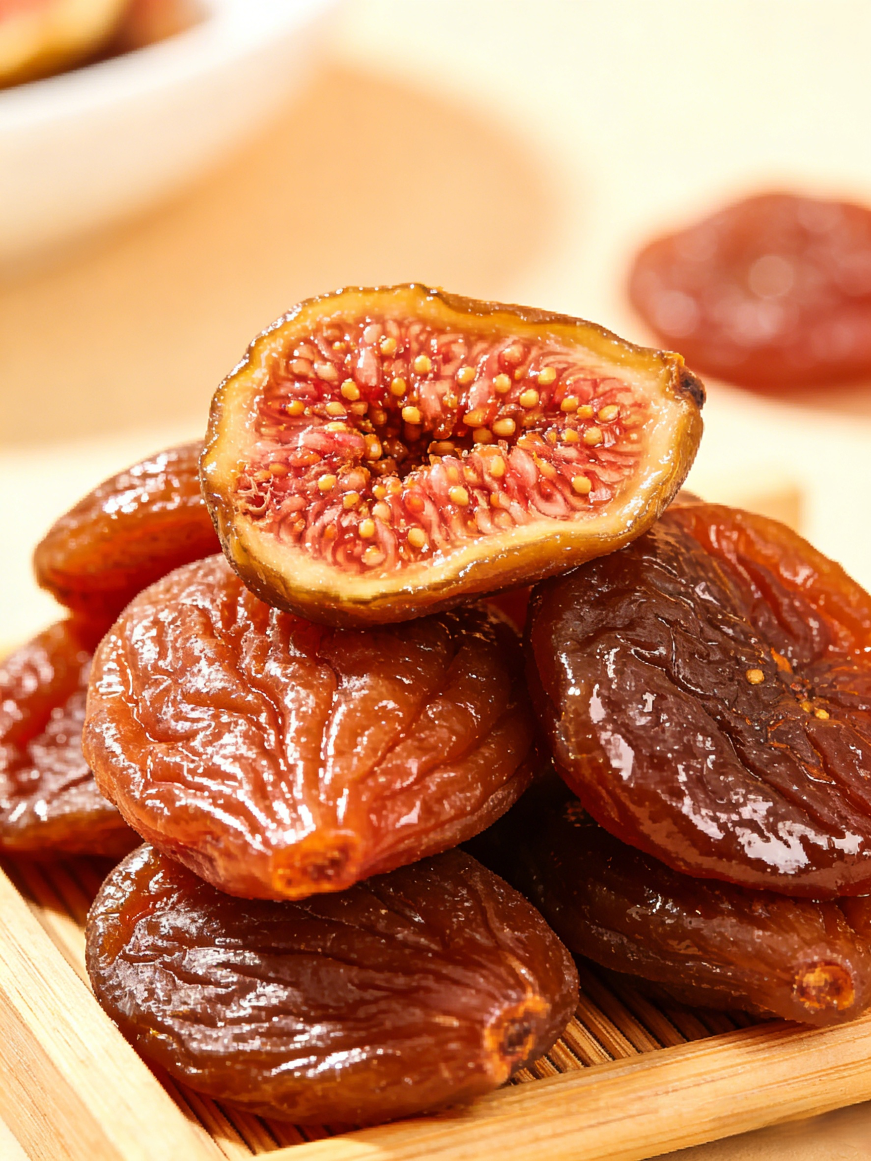 Háromszor párolt, háromszor szárított füge, rákellenes és húgysavcsökkentő