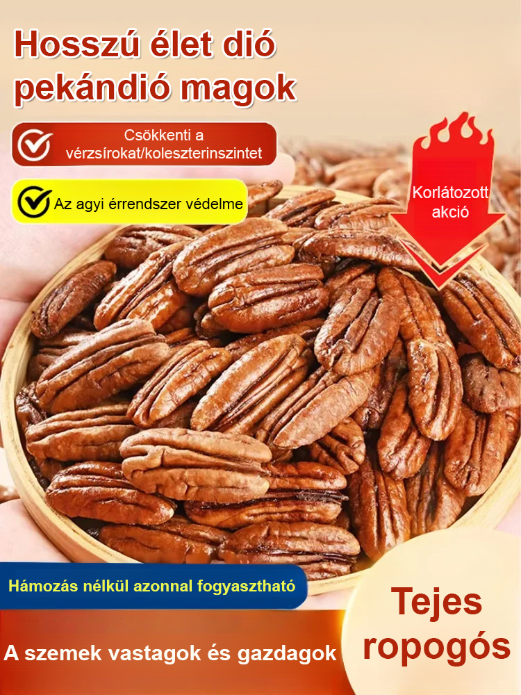 【Hosszú élet gyümölcse】Prémium új áru héj nélküli pekándióbél