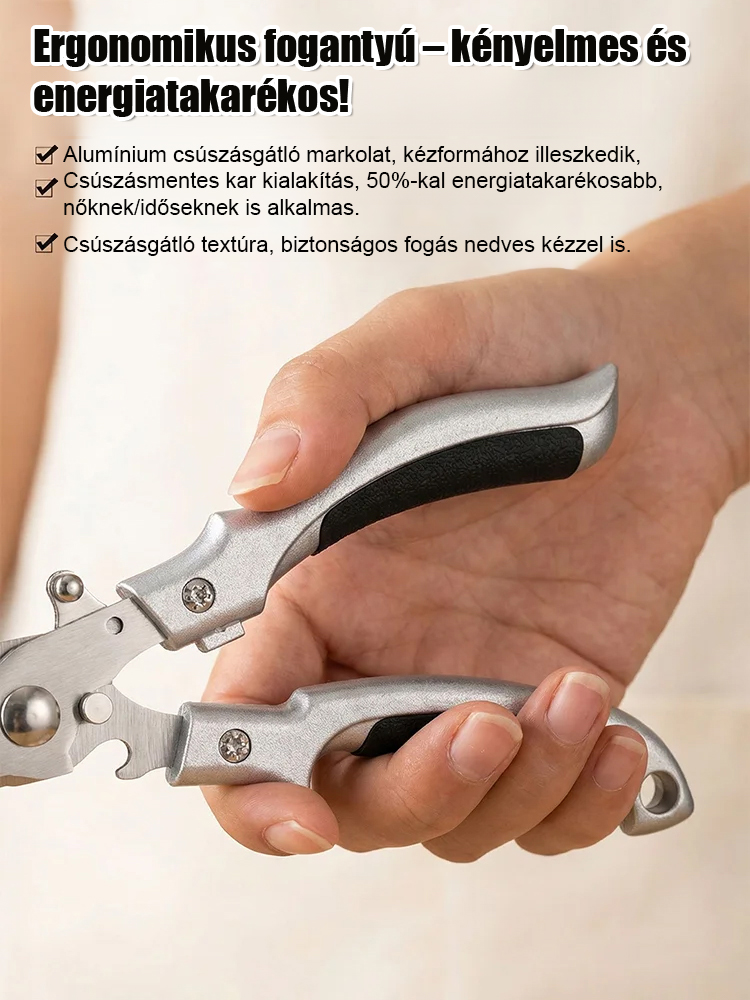 【Tartós ötven évig】Rozsdamentes acél erős konyhai olló