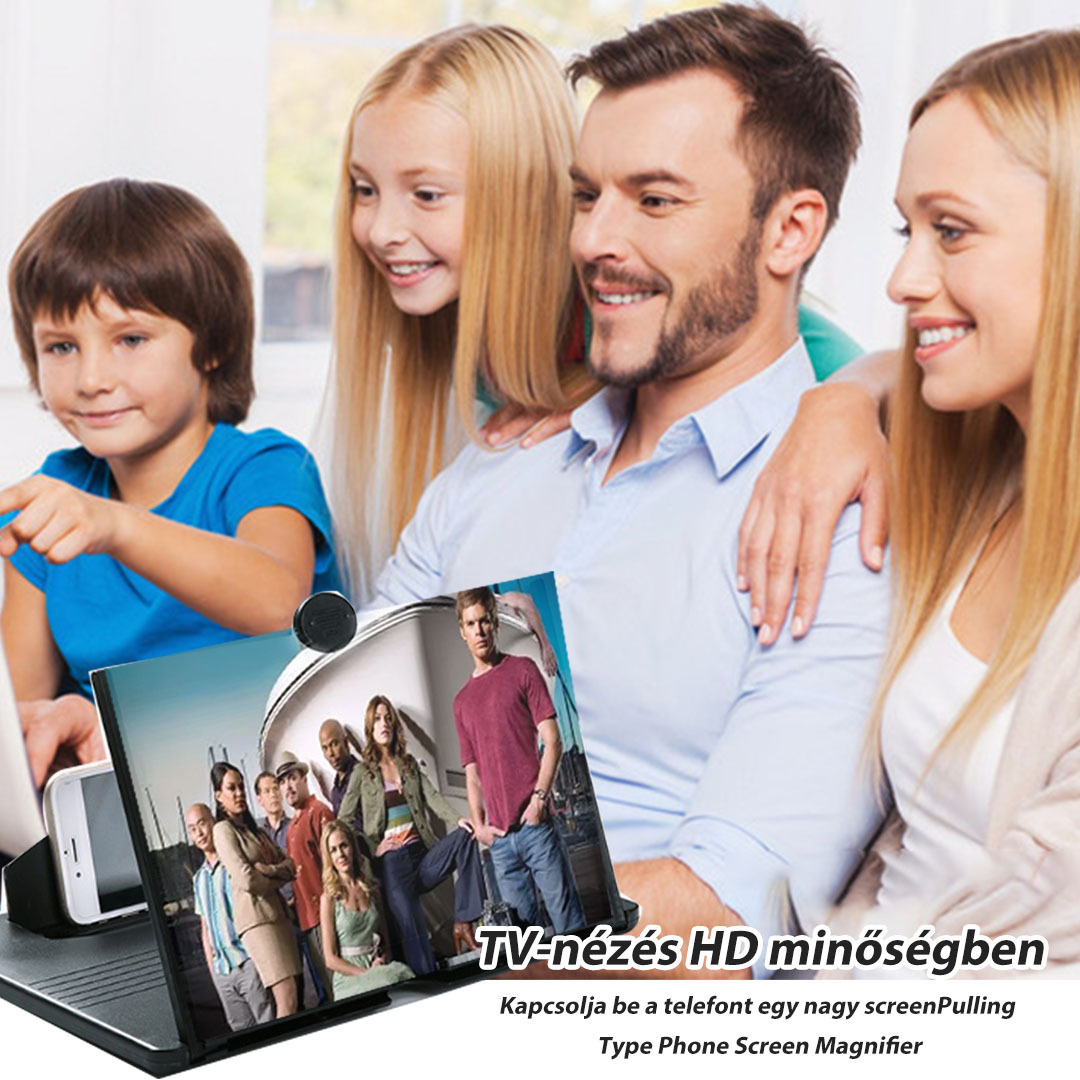 Kihúzható HD mobiltelefon képernyő erősítő