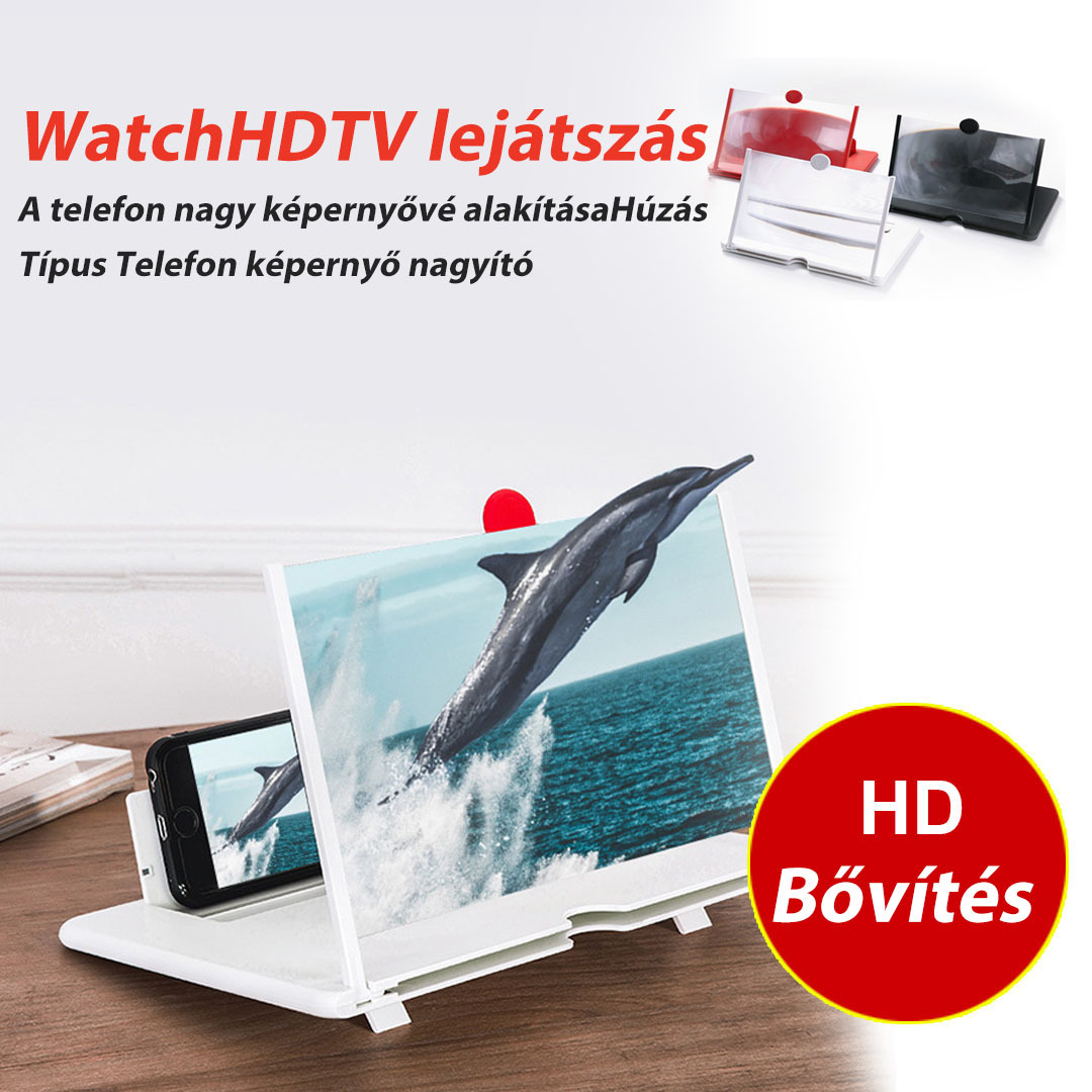 Kihúzható HD mobiltelefon képernyő erősítő