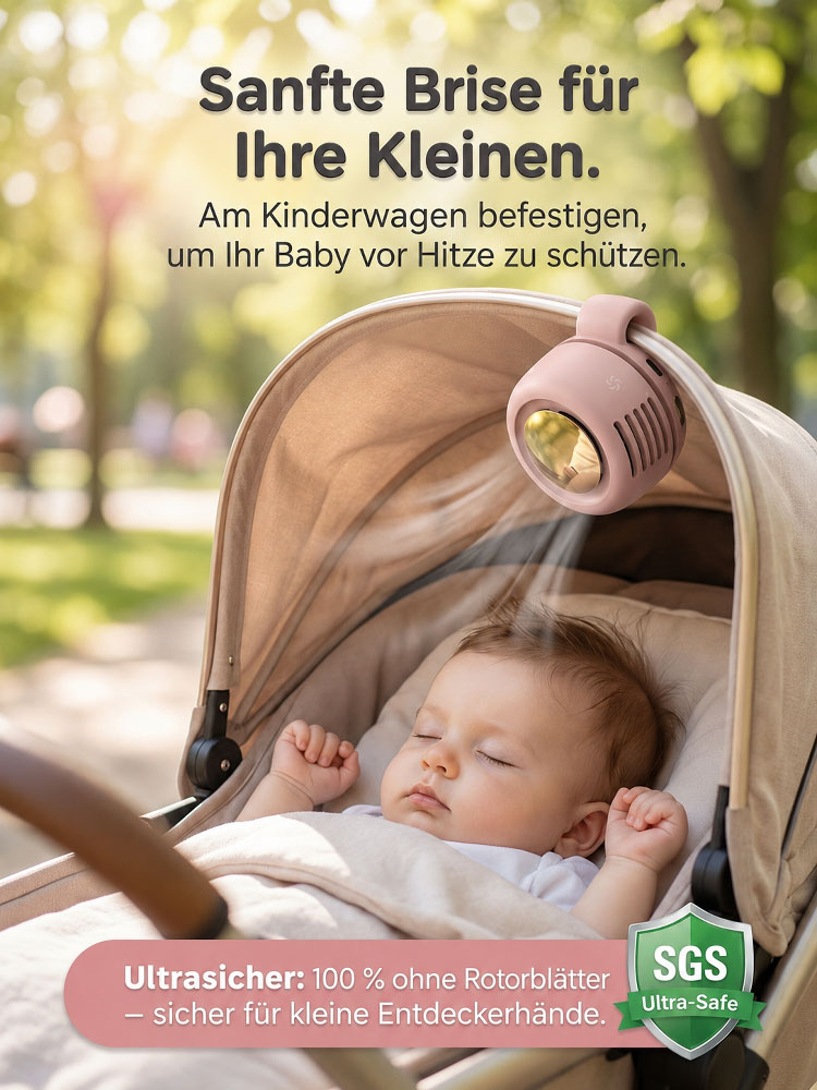 Tragbarer Clip-Mini-Ventilator
