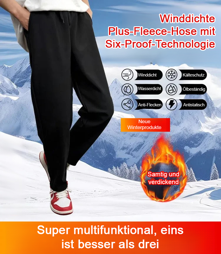 Sechsfach widerstandsfähige Unisex-Freizeithose für Herbst und Winter: winddicht, wasserdicht, ölabweisend, kratzfest, pillingfrei und farbecht