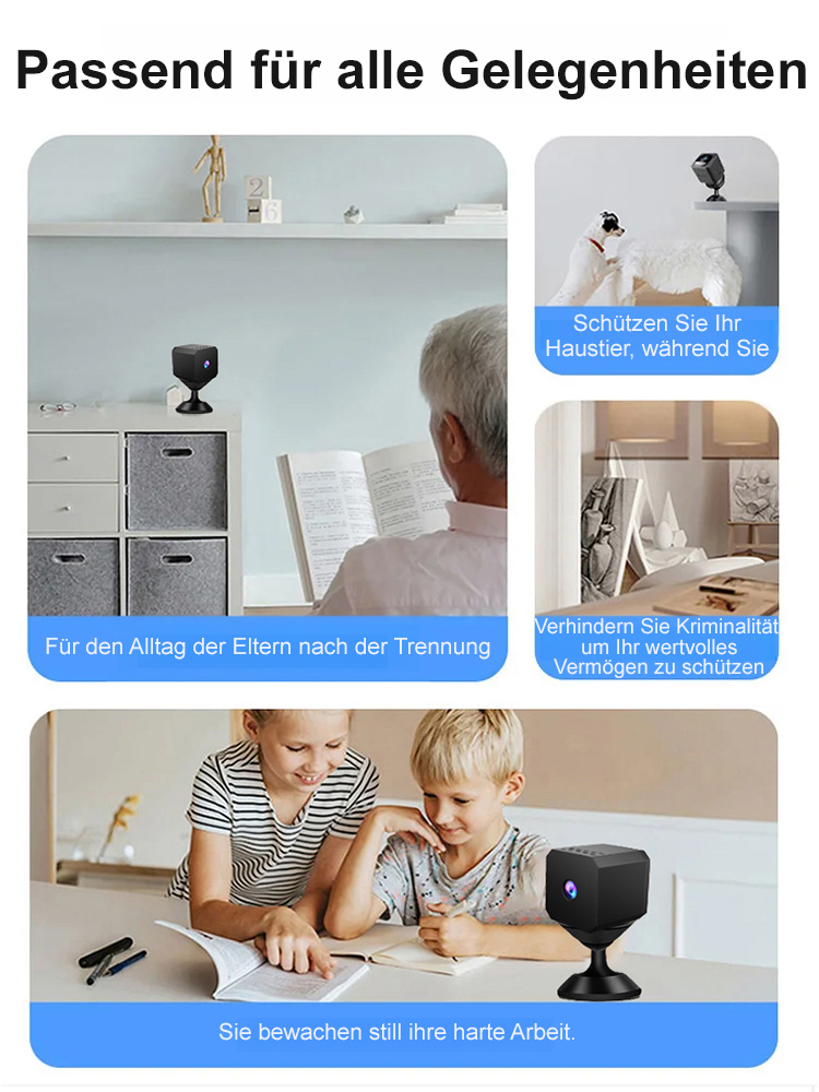 Neue F1 Wireless HD-Kamera, Kein WLAN erforderlich, Daten sind lebenslang kostenlos und die Einrichtung ist super einfach