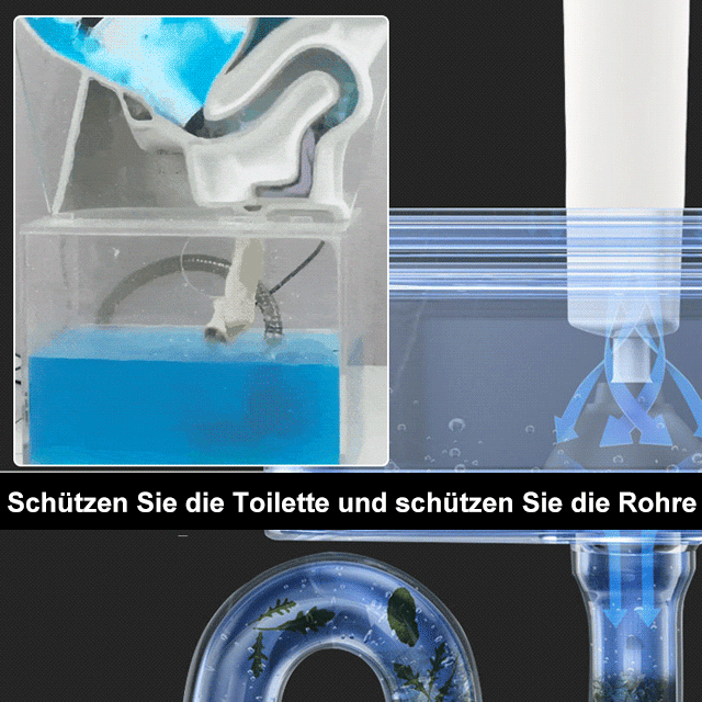Leistungsstarker Toilettenrohrreiniger