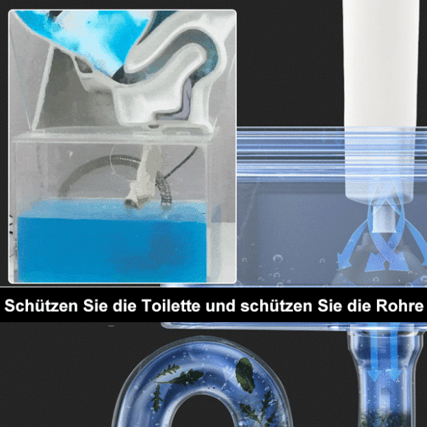 Leistungsstarker Toilettenrohrreiniger