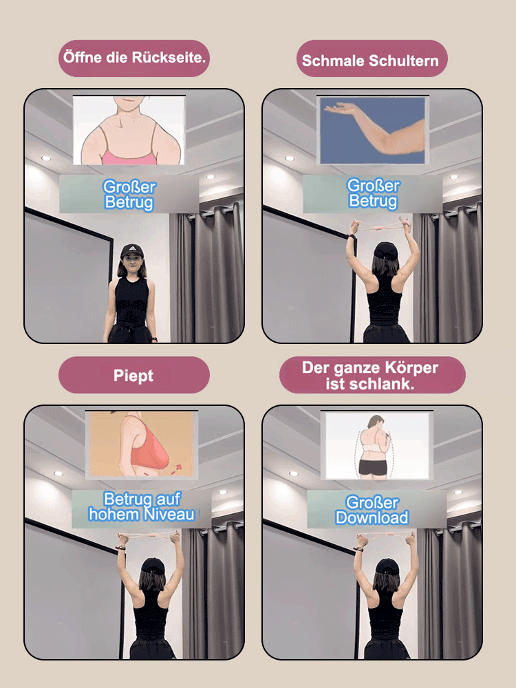 💪Ein wahres Wunderwerk zur Körperformung, das Übungen für Taille, Bauch, Arme, Beine, Schultern und Rücken umfasst; es kann die Taille verschmälern und den Bauch flacher machen, die Beine straffen und schlanker machen sowie die Konturen von Schultern und