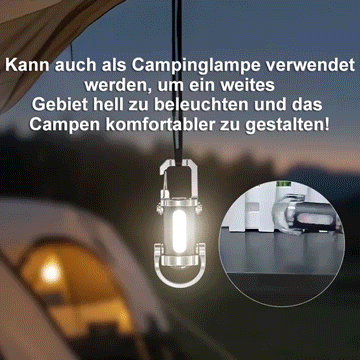 【3-in-1 Multifunktionsgerät】✅SOS Notfalllampe, Taschenlampe & Powerbank