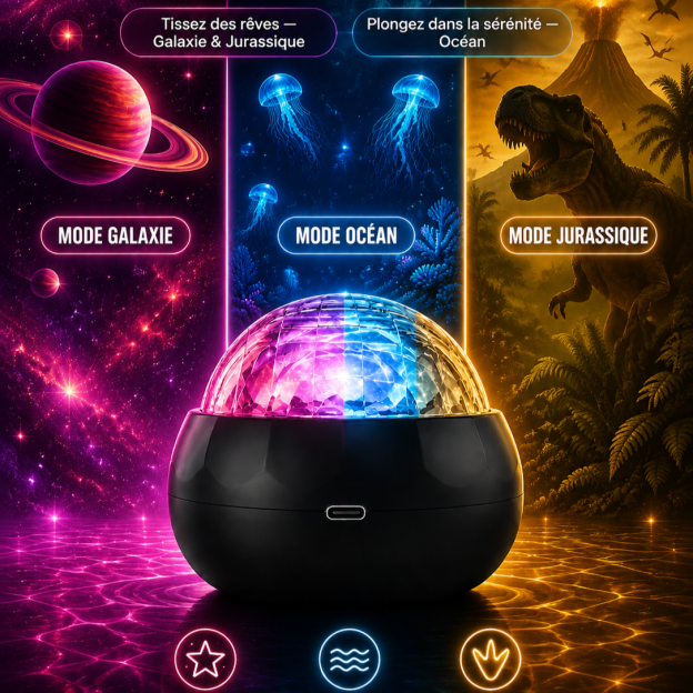 Schwebende Polarlicht-Sternenprojektor mit 4K-Hologramm-HD🌌Erschaffe den Effekt eines privaten Heim-Planetariums direkt bei dir zu Hause!