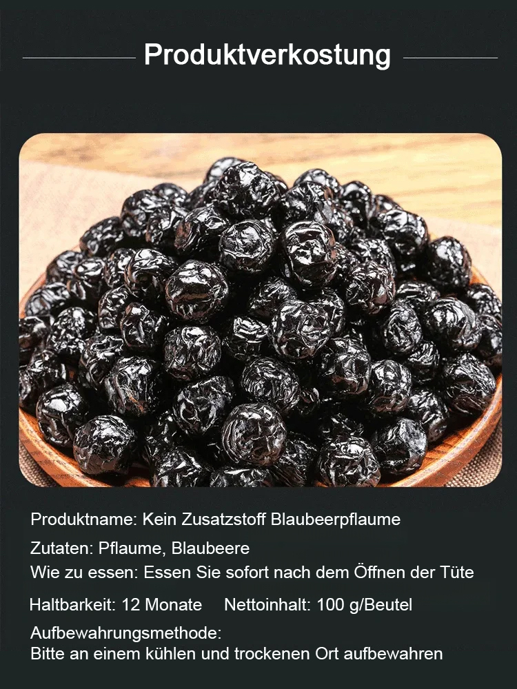 ☕Premium zuckerfreie getrocknete Blaubeeren, Lindert Augenmüdigkeit und Trockenheit in 7 Tagen
