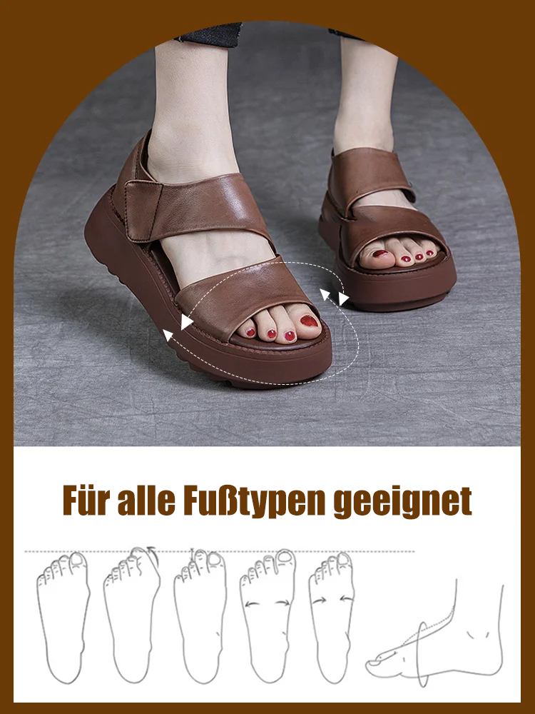 Römische Klettverschluss-Sandalen