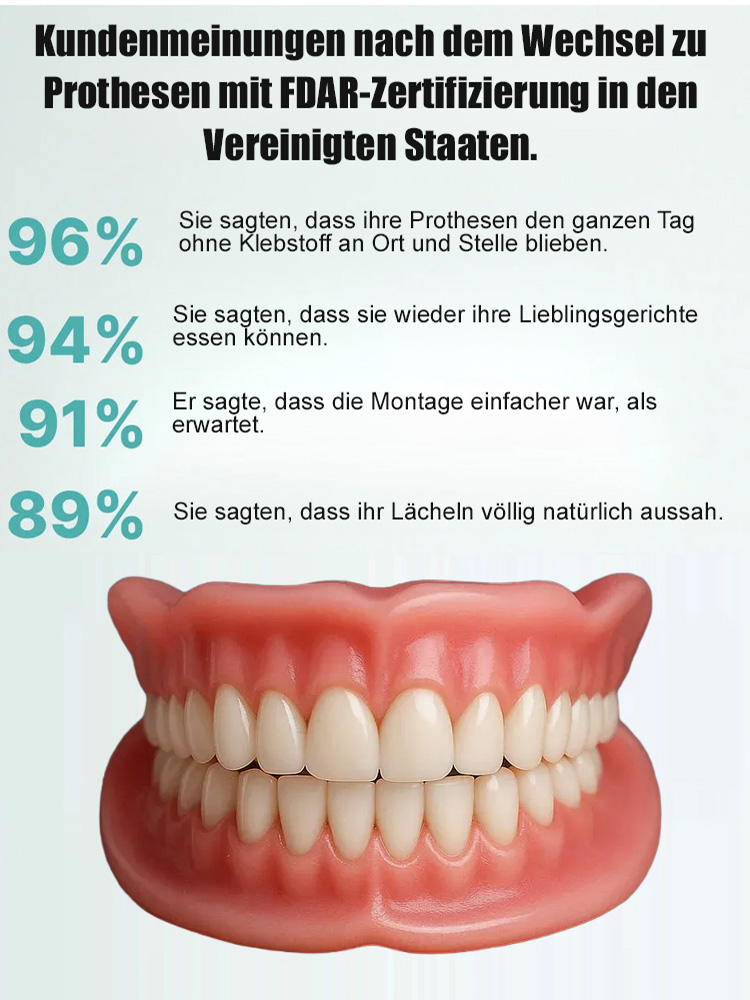 📜3-minütige Anbringung zu Hause, kein Zahnarzt nötig, kein Kleber erforderlich, 48 Stunden fester Halt, für ein natürliches und selbstbewusstes Lächeln 😊