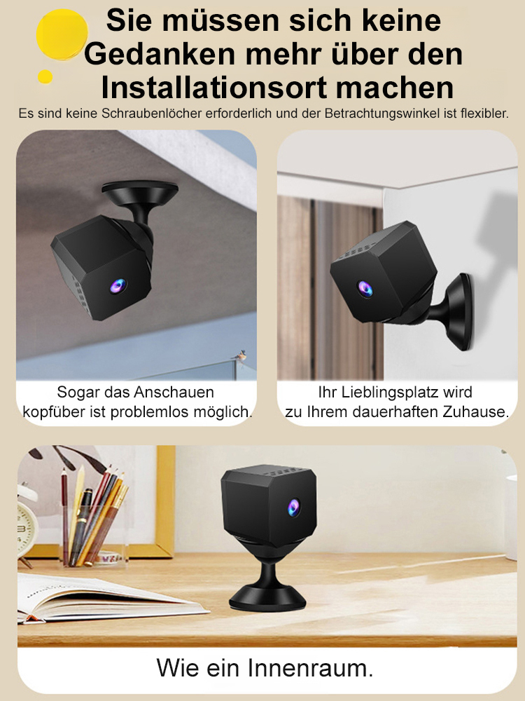 Neue F1 Wireless HD-Kamera, Kein WLAN erforderlich, Daten sind lebenslang kostenlos und die Einrichtung ist super einfach