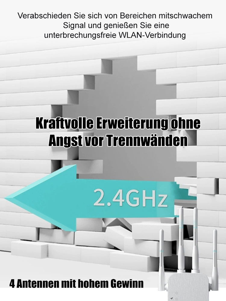 【Dualband-WLAN der dritten Generation, durchdringt Wände | Highspeed-WLAN-Abdeckung im ganzen Haus】📶 Das WLAN-Signal ist in jedem Winkel des Hauses unglaublich stark!