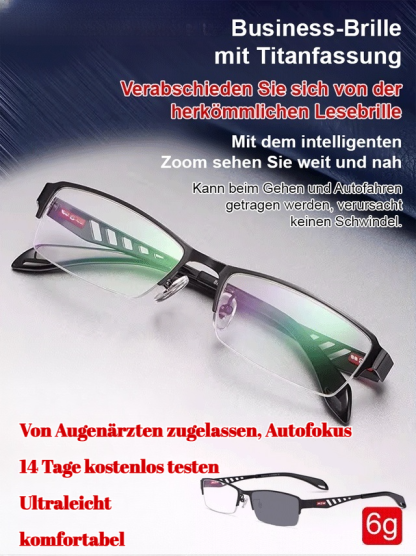 【👨‍⚕️🥇Keine Augenuntersuchung erforderlich👓Autofokus von 100° bis 700°】⚡Eine Brille korrigiert mehrere Sehfehler wie Alterssichtigkeit, Kurzsichtigkeit und Astigmatismus. Ultraleichter 7-Gramm-Rahmen für angenehmen Tragekomfort.