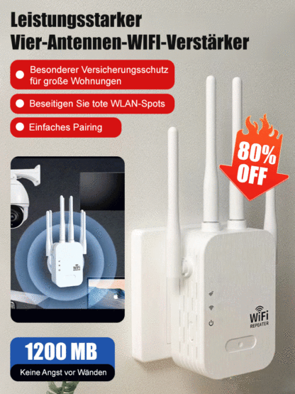 【Dualband-WLAN der dritten Generation, durchdringt Wände | Highspeed-WLAN-Abdeckung im ganzen Haus】📶 Das WLAN-Signal ist in jedem Winkel des Hauses unglaublich stark!