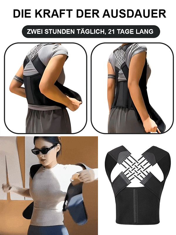 【Von Knochenspezialisten empfohlen】Das Dual-Druck-Design reduziert den Druck auf Schultern und Rücken und verbessert die Haltung. 2 Stunden täglich anwenden, sichtbare Ergebnisse in 7 Tagen, 10-fache Geld-zurück-Garantie bei ausbleibender Wirkung