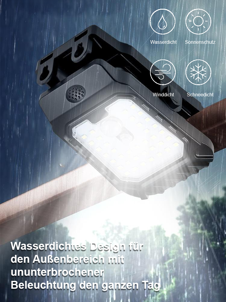 🌞Brandneue Solar-Clipleuchte🔥 Keine Stromkosten, regen- und wasserdicht, mit einer Lebensdauer von bis zu 30 Jahren!😍 Deutsche Sensortechnologie: Lädt sich tagsüber intelligent auf und schaltet sich nachts automatisch ein.